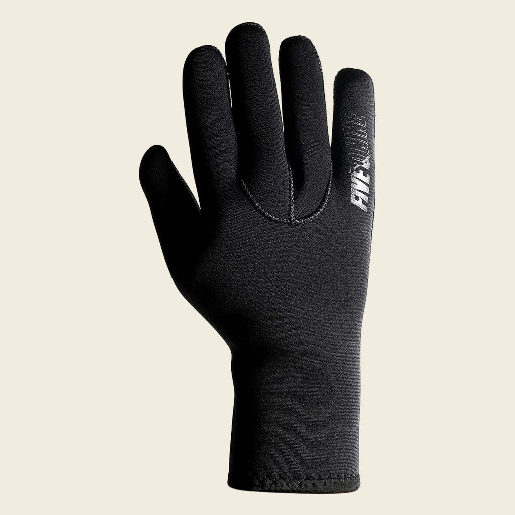 Black glove with brand logo on a white background