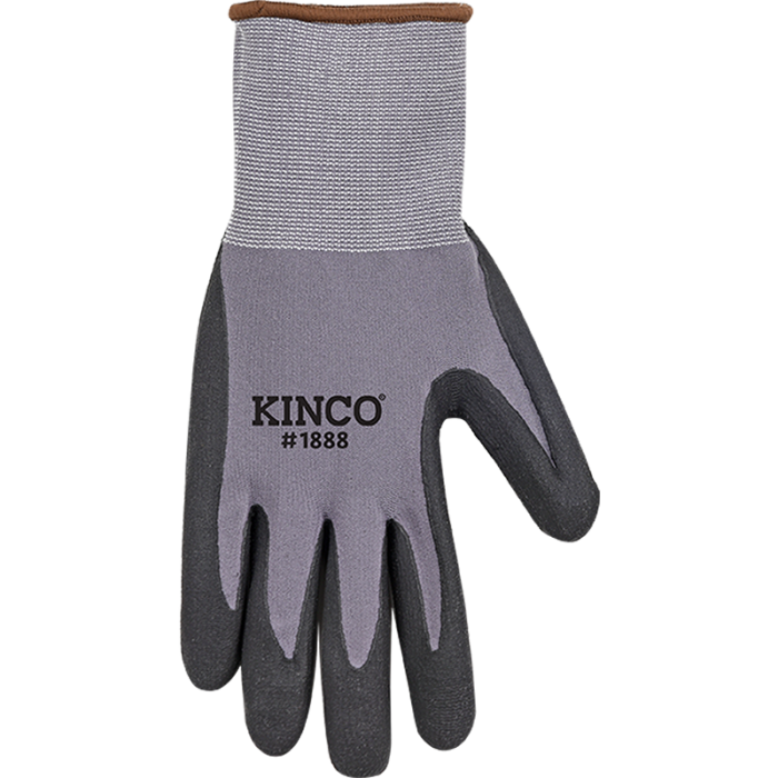 Kinco Nylon-Spandex Knit Shell CoolCoat™ Micro-Foam Nitrile Palm Gray