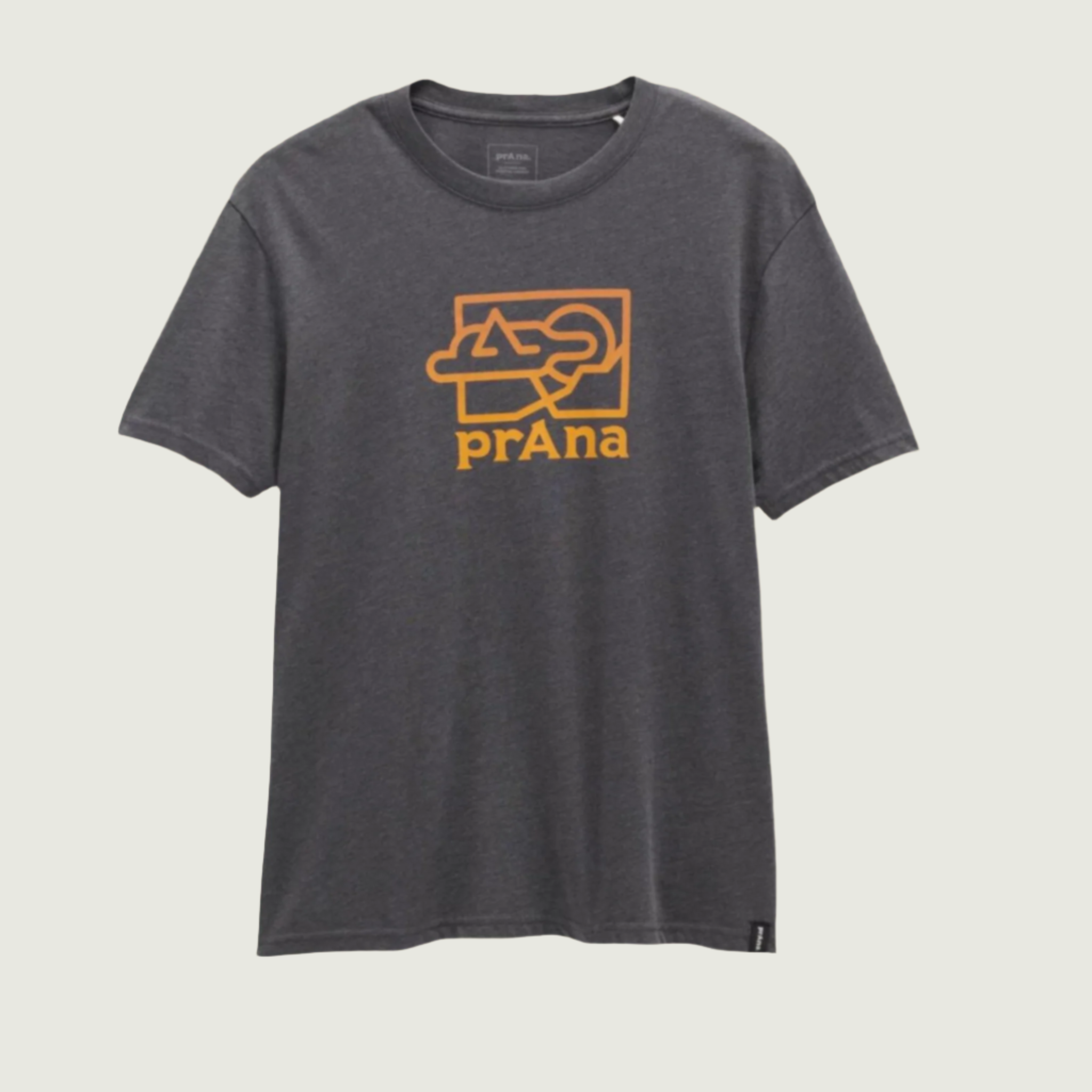 Prana Graphic Short Sleeve Tee Charcoal Heather
