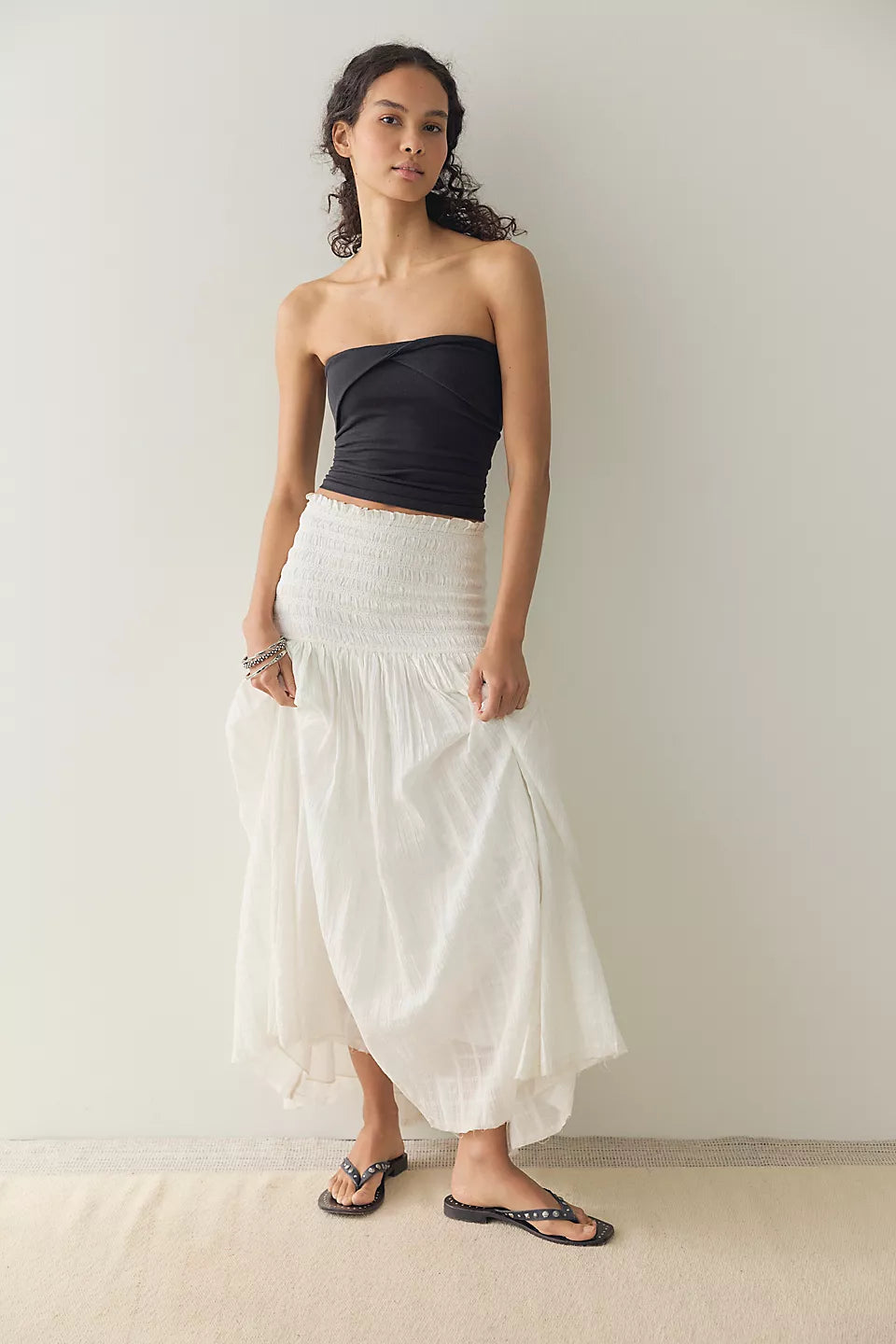 Raven Solid Maxi in Ivory