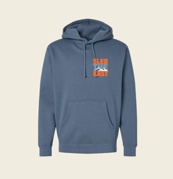 Sled the East Stacked Hoodie | Storm Blue