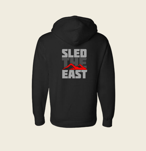 Sled the East Stacked Hoodie | Black 
