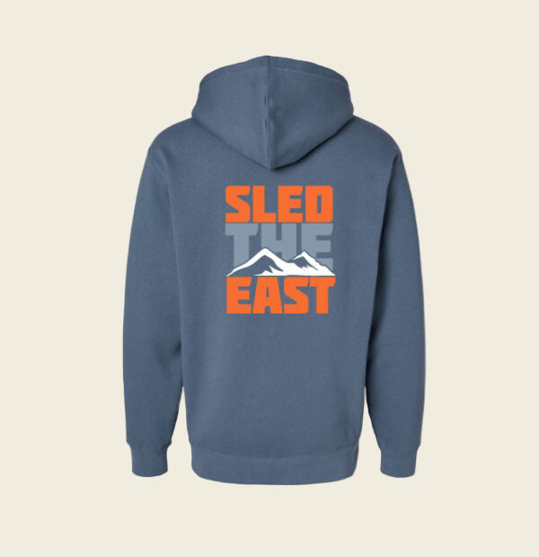Sled the East Stacked Hoodie | Storm Blue