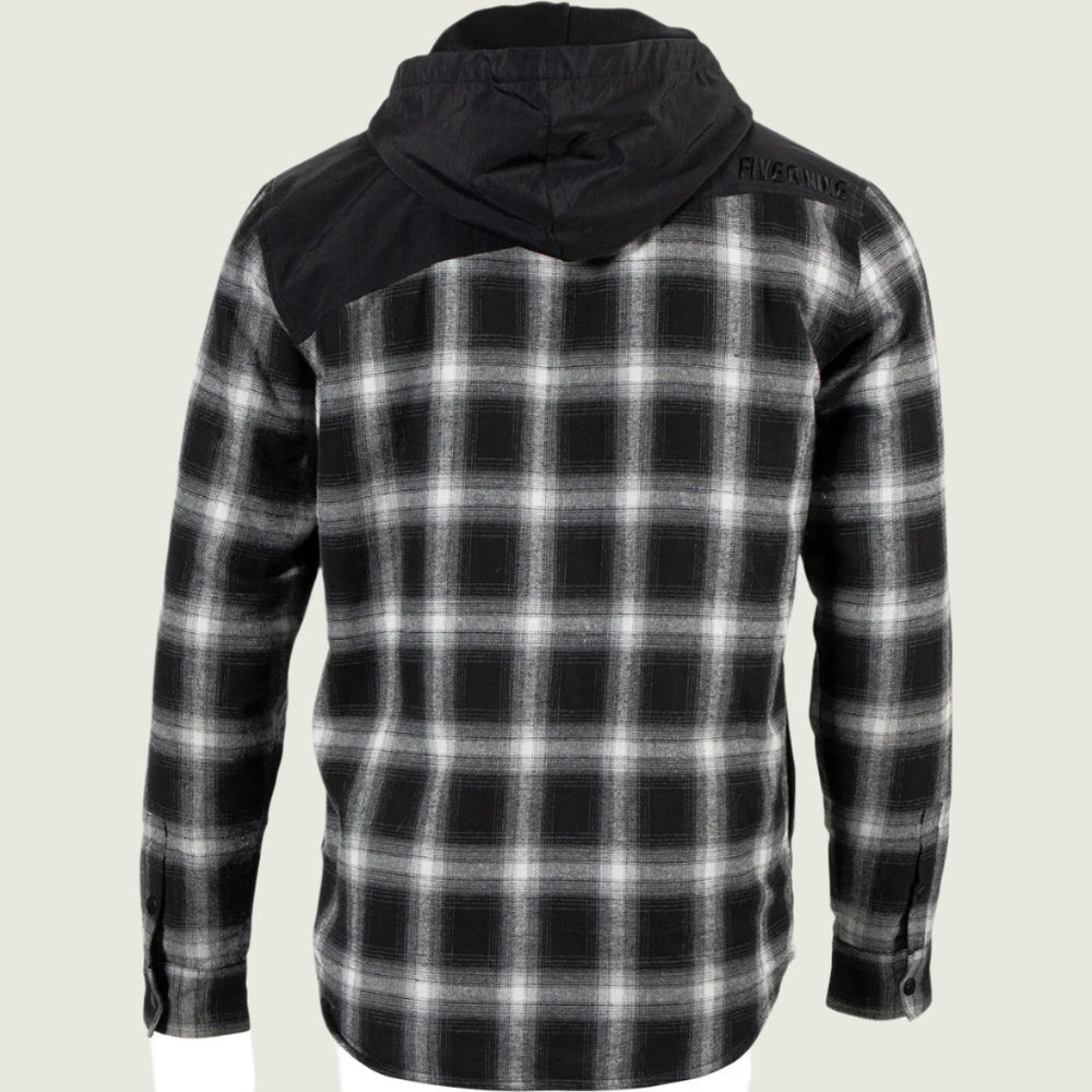 509 Men's Tech Flannel Black and Grey Check