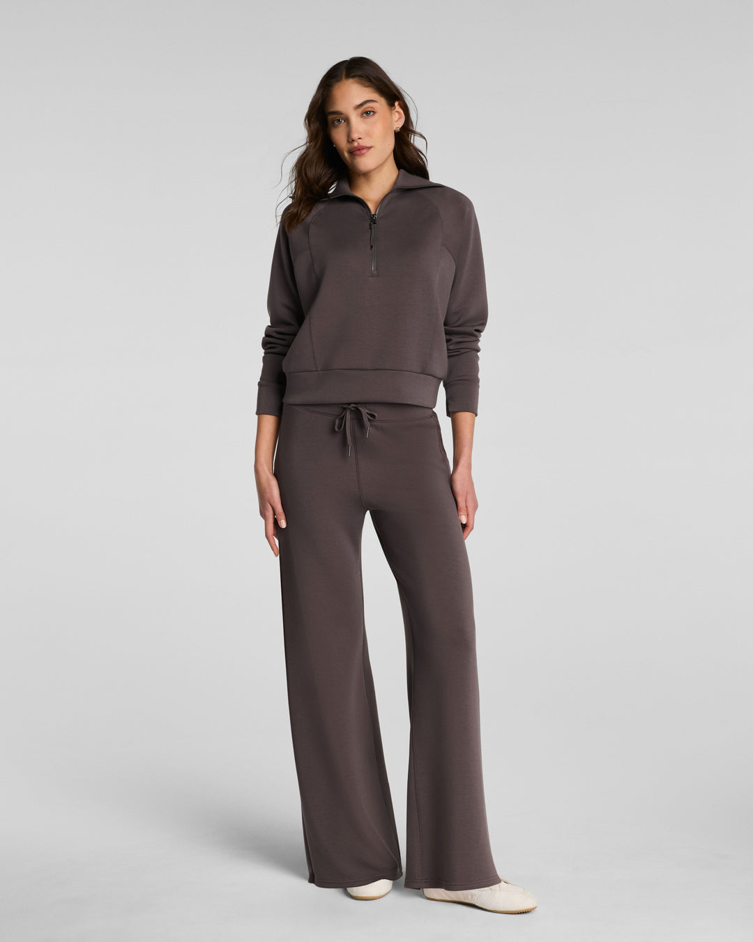 Spanx Airessentials Wide Leg Pant | Dark Cacao