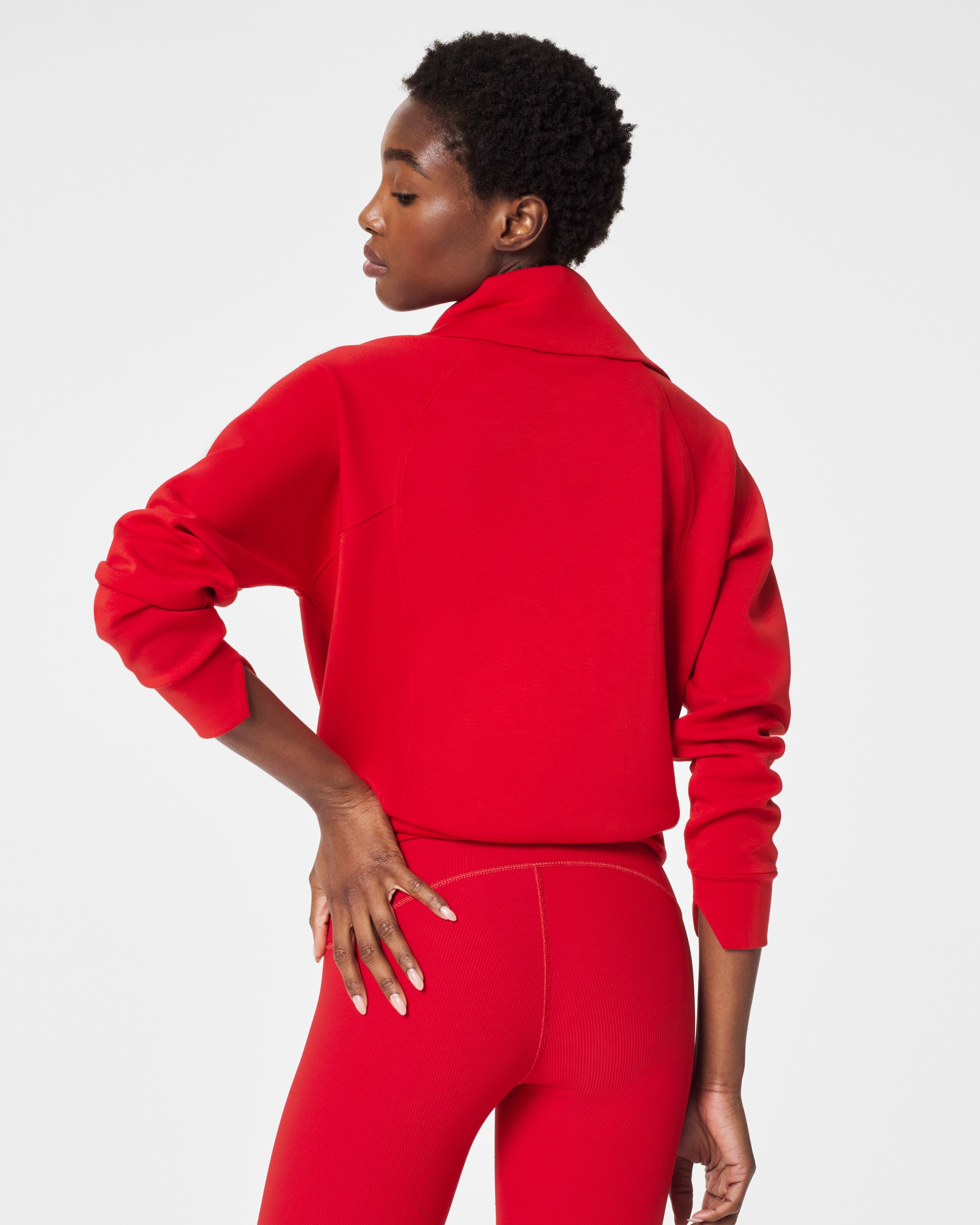 Spanx Airessentilals Half Zip | Spanx Red