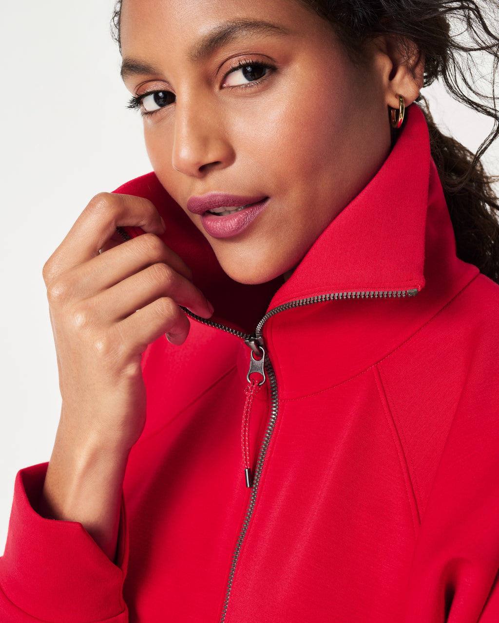 Spanx Airessentilals Half Zip | Spanx Red