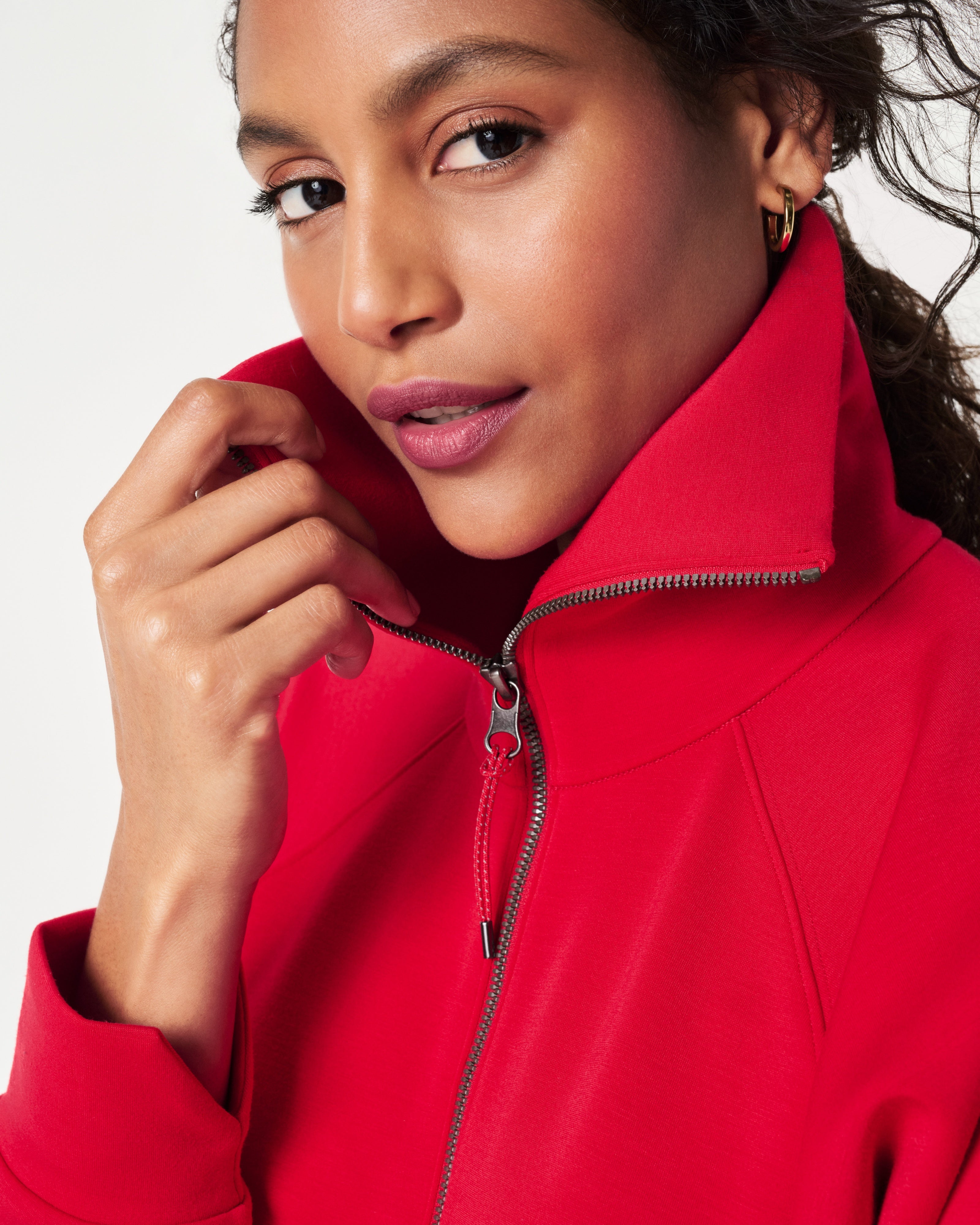 Spanx Airessentilals Half Zip | Spanx Red