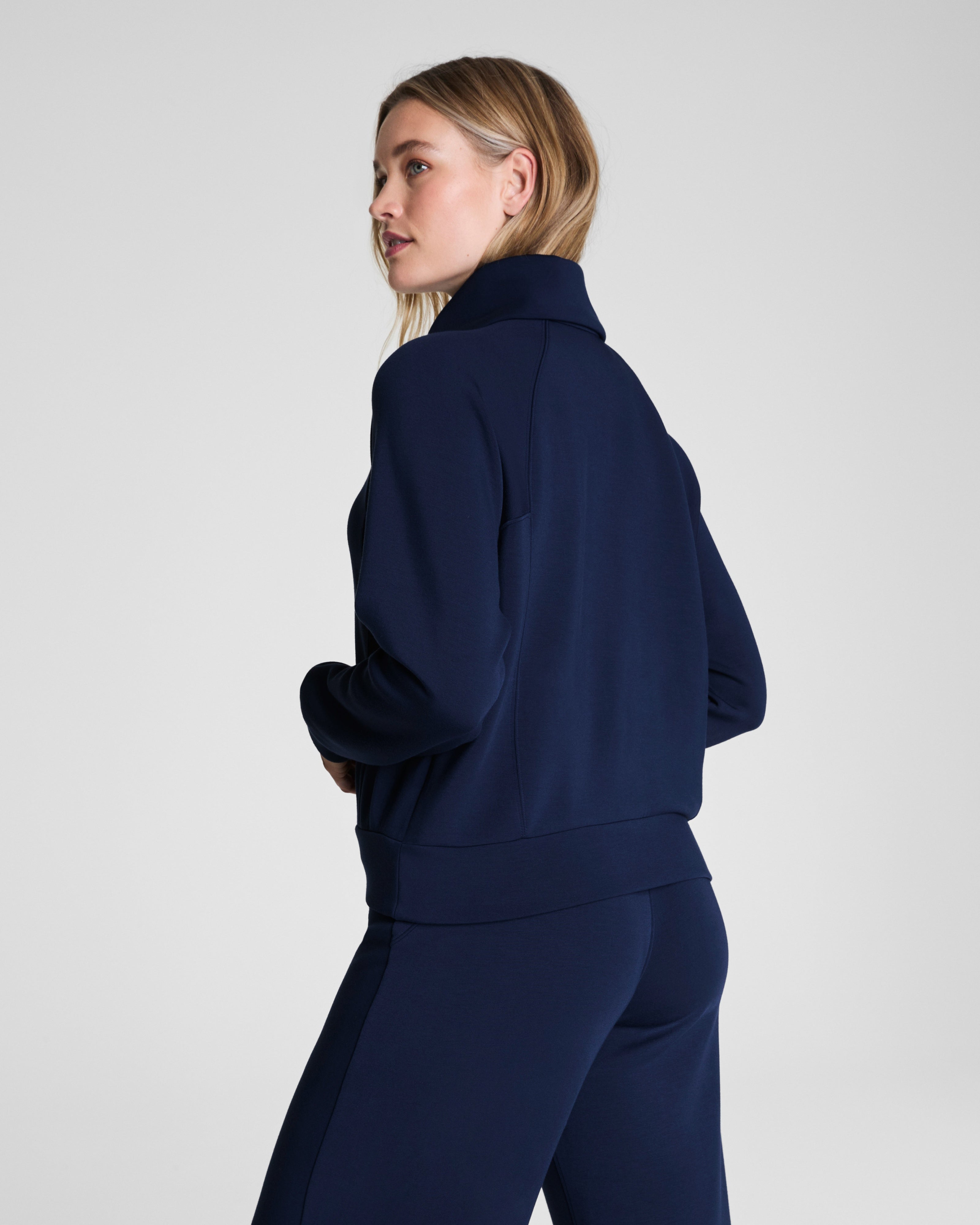 Spanx Airessentilals Half Zip | Timeless Navy