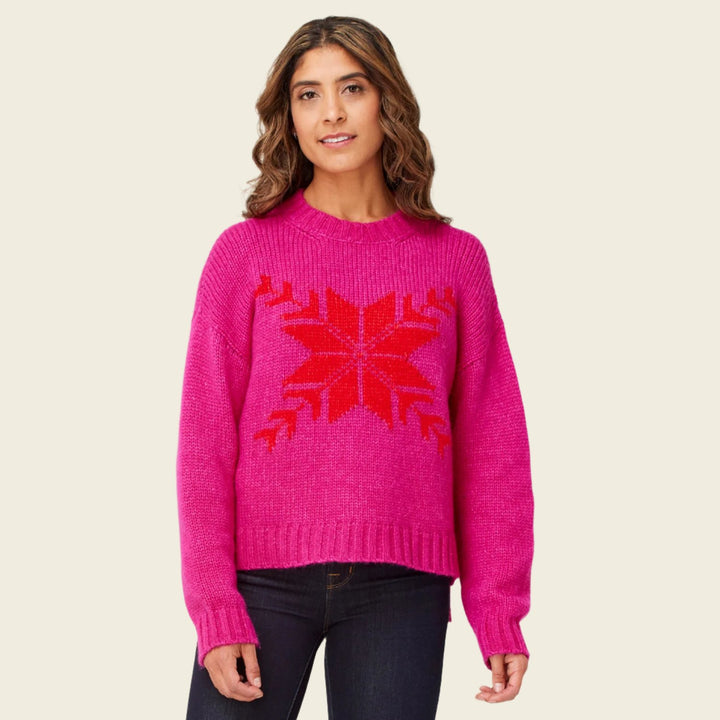 Krimson Klover Snowflake Sweater Jazzy