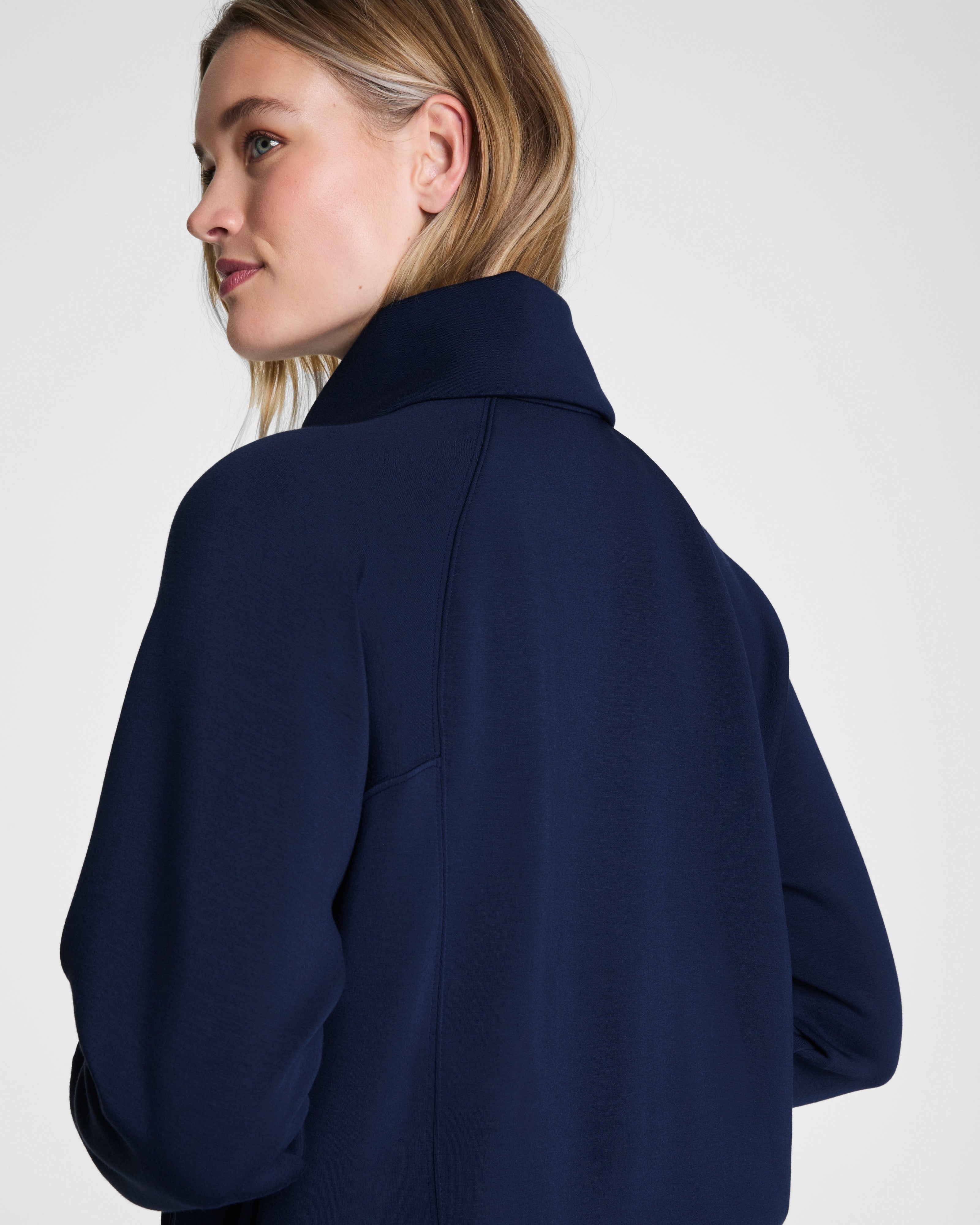 Spanx Airessentilals Half Zip | Timeless Navy