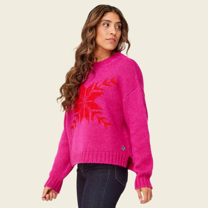 Krimson Klover Snowflake Sweater Jazzy