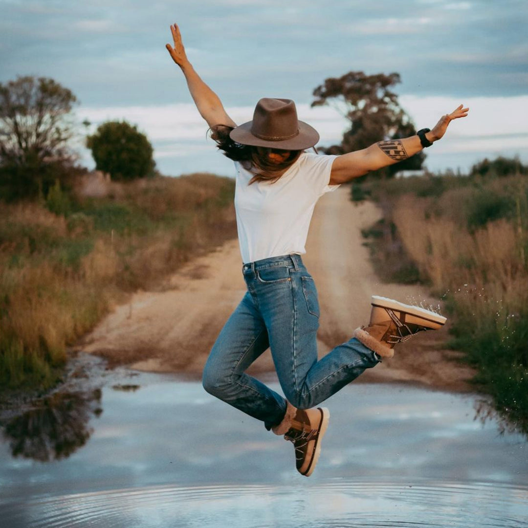 EMU Australia Blurred Boots Chestnut