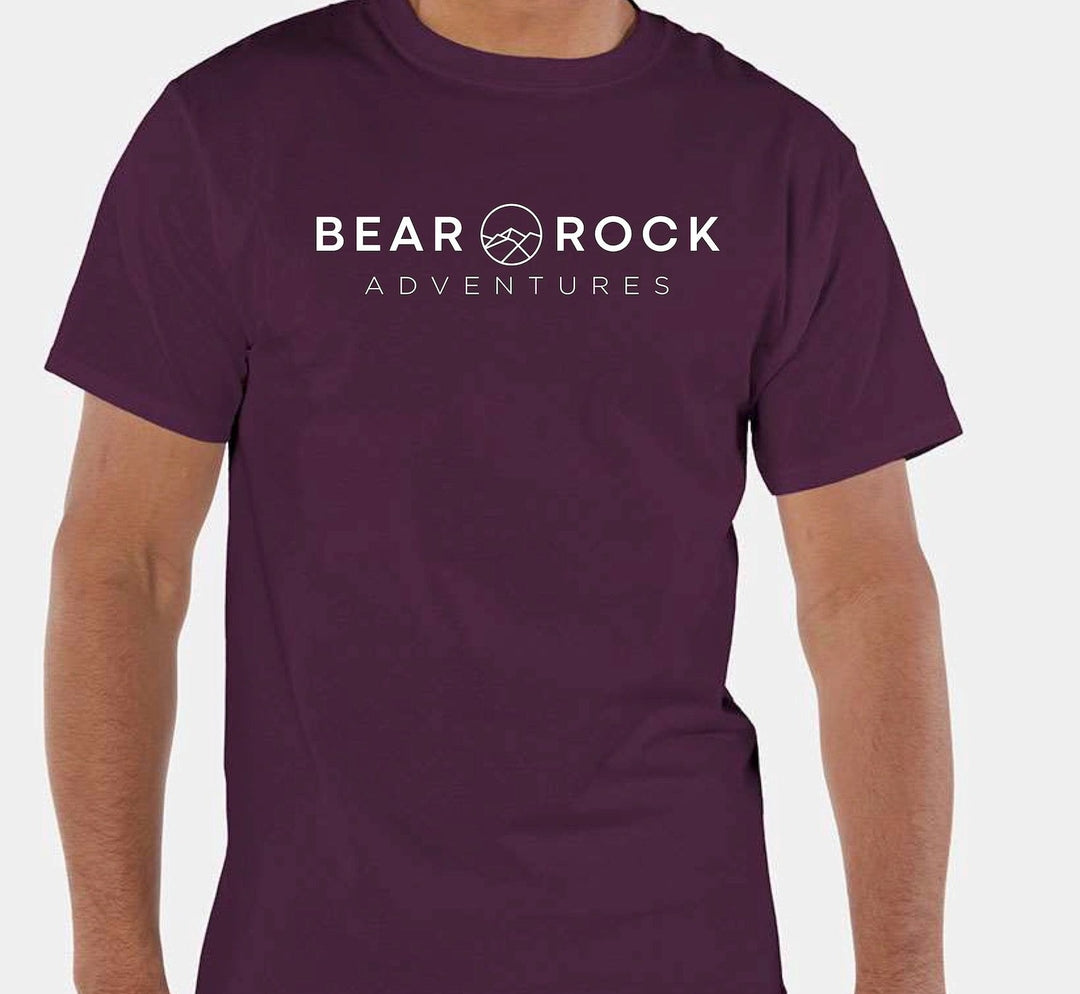 Bear Rock Adventures Champion Short Sleeve Shirt Maroon