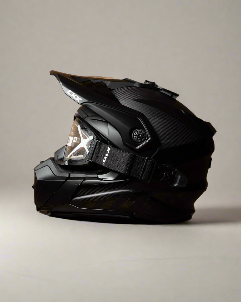 CKX Titan Original Carbon Snowmobile Helmet Glossy Mat Black
