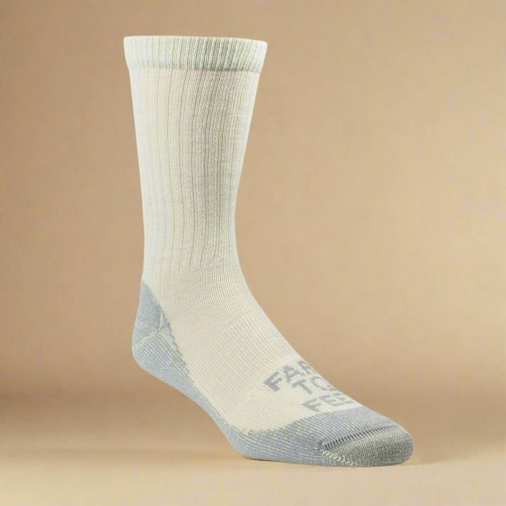 Farm to Feet Boulder Trail LC Crew | Silver platinum