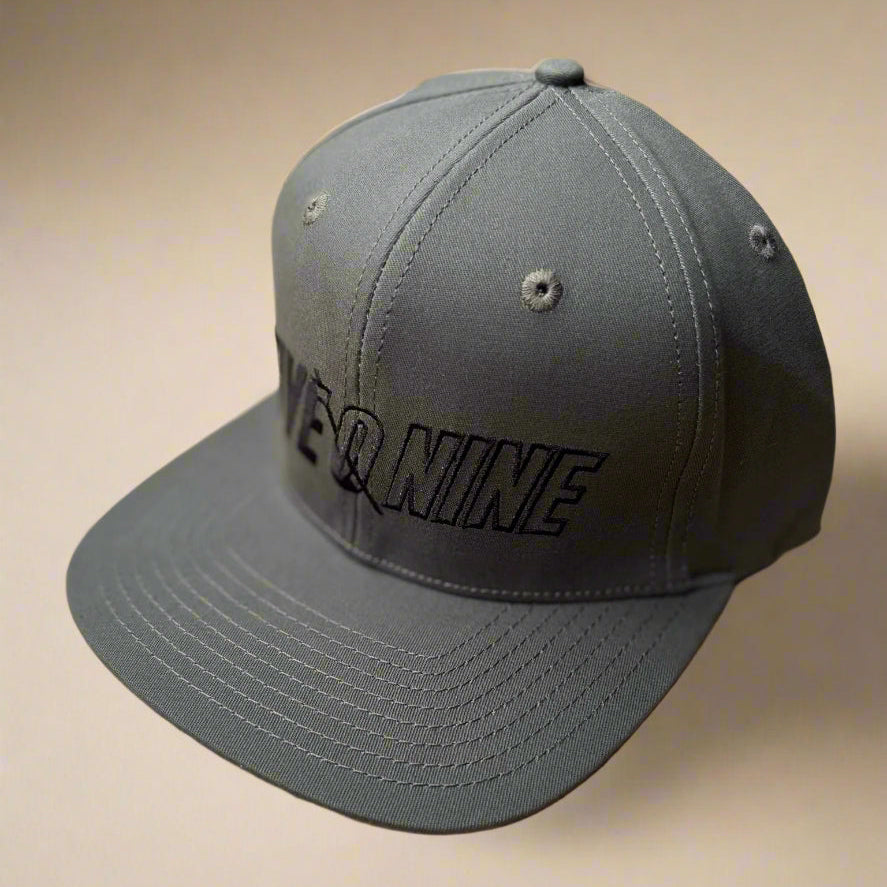 509 Flat Brim CVT Snapback Hat Charcoal Gray
