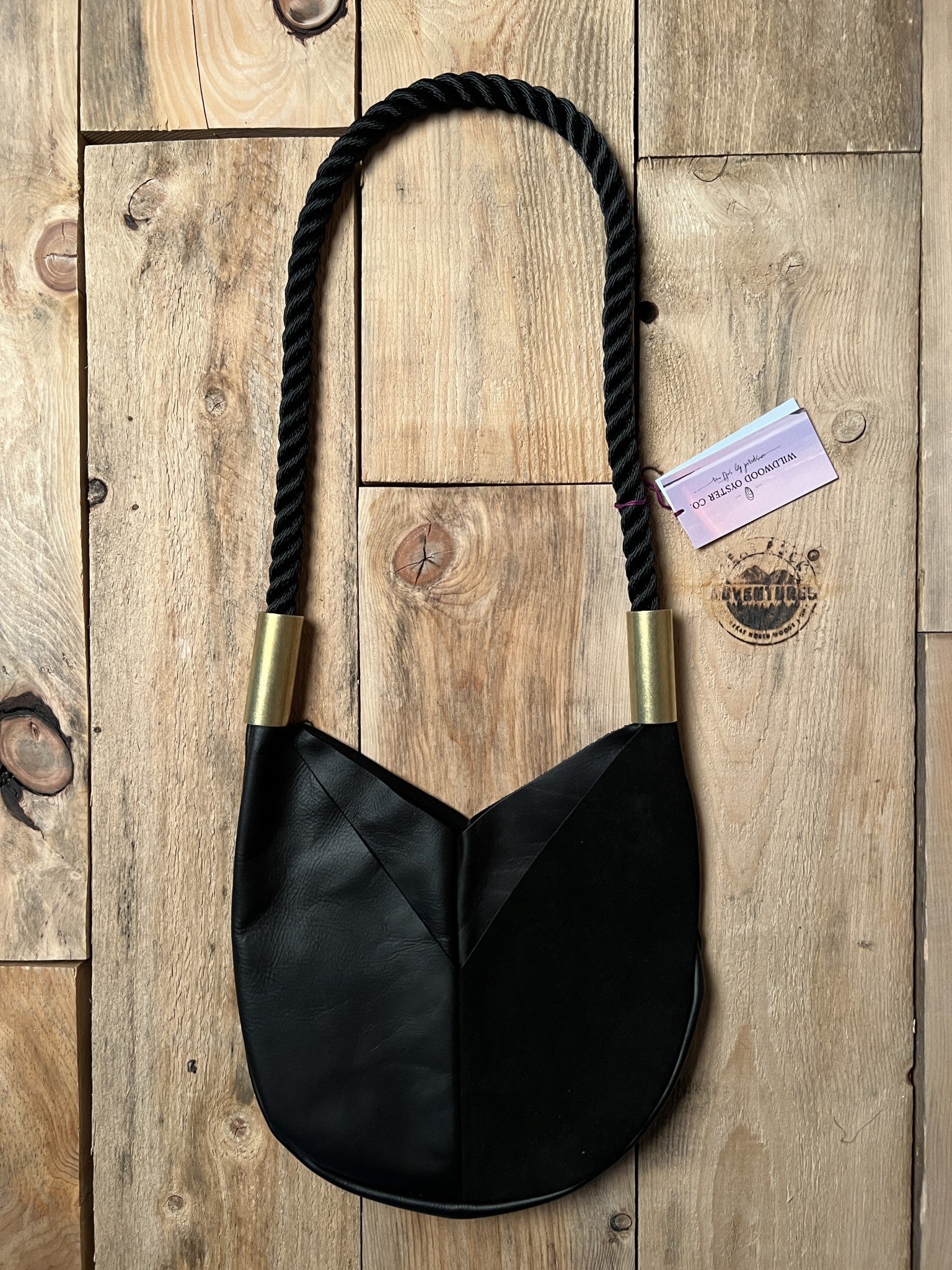 Wildwood Oyster Leather Crossbody Bag Summer Nights Black