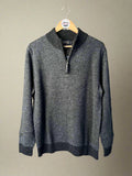 Pendleton Shetland Half Zip Sweater | Charcoal