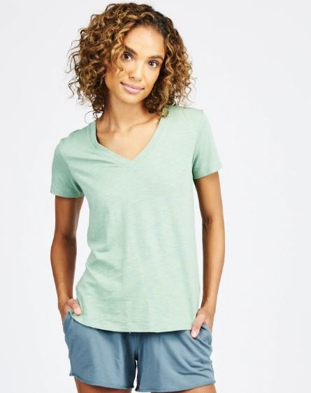 nola v neck sage