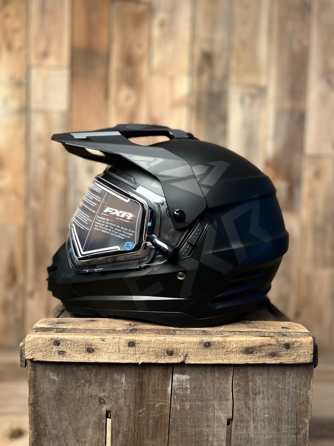 FXR Torque X Team Helmet With Shield & Sun Shade Black Ops